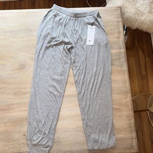 S, BRAND NEW with Tags, high-waisted ribbed joggers